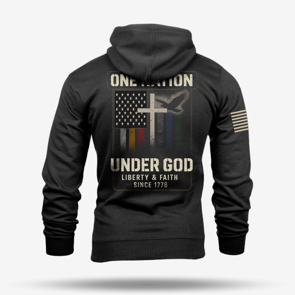 One Nation Under God Hoodie