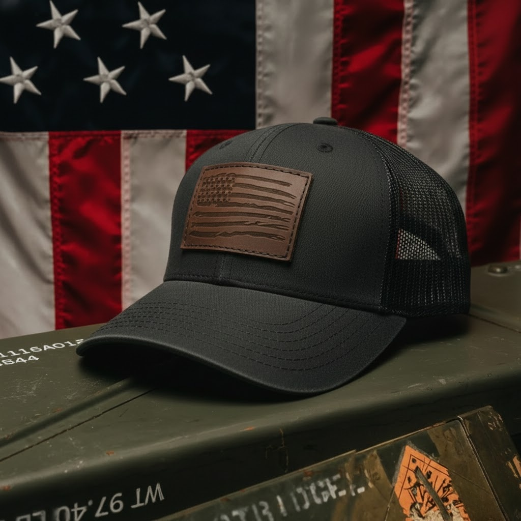 Patriot Leather Patch Cap