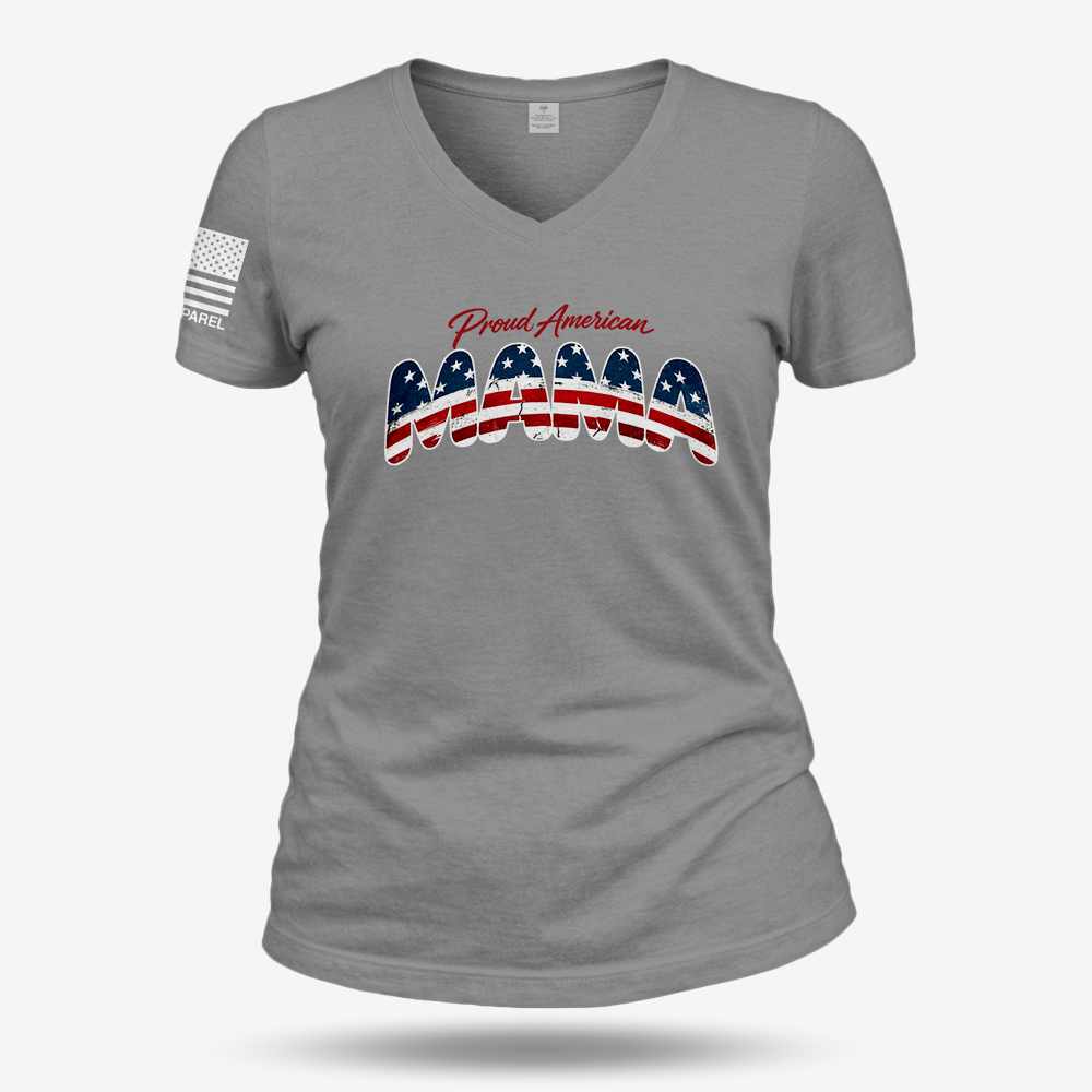 Pround American Mama Women's V-Neck
