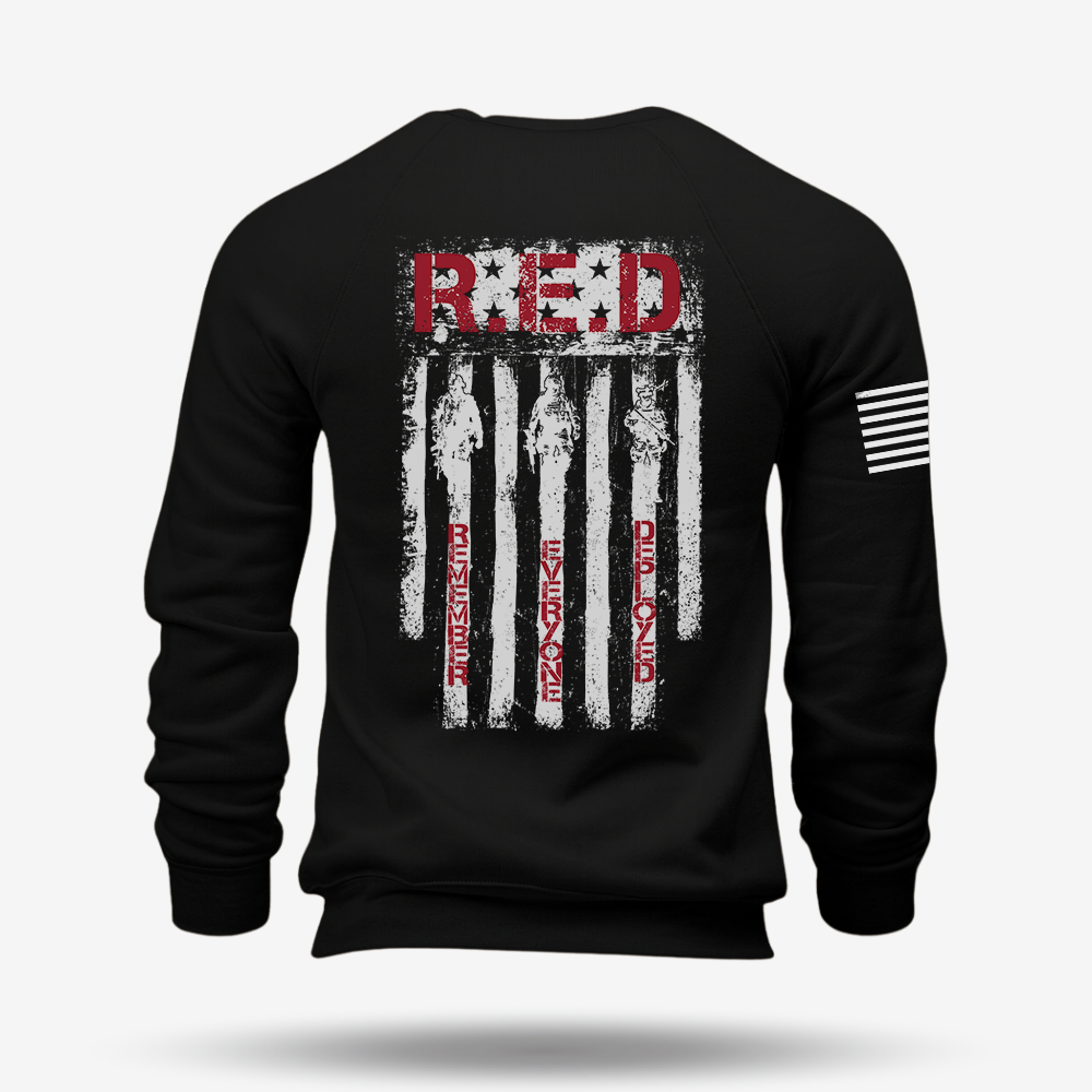 RED Remember Everyone Deployed Sweatshirt