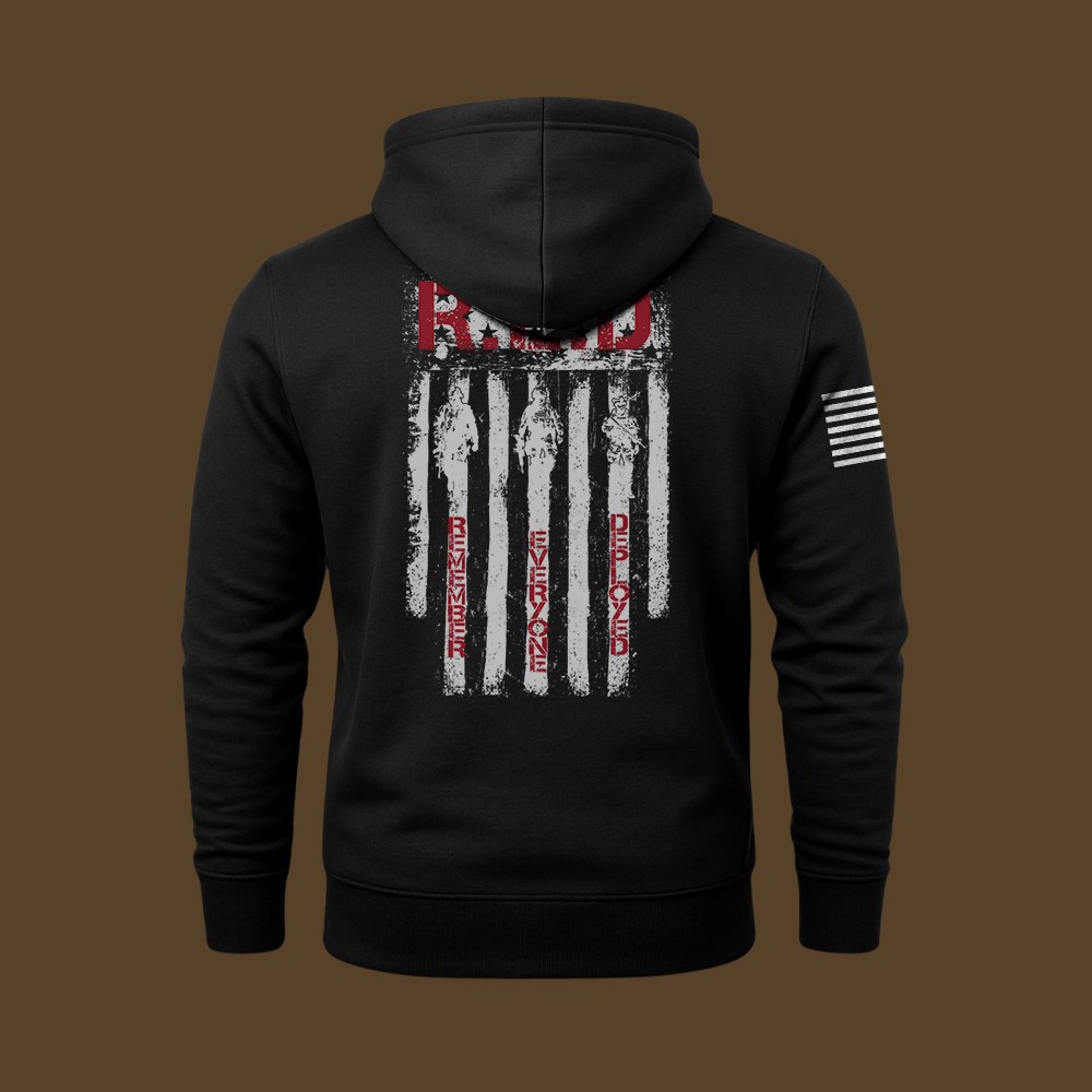 RED Remember Everyone Deployed Hoodie