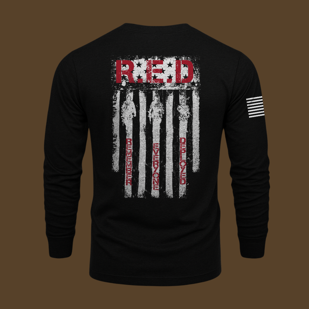 RED Remember Everyone Deployed Long Sleeve