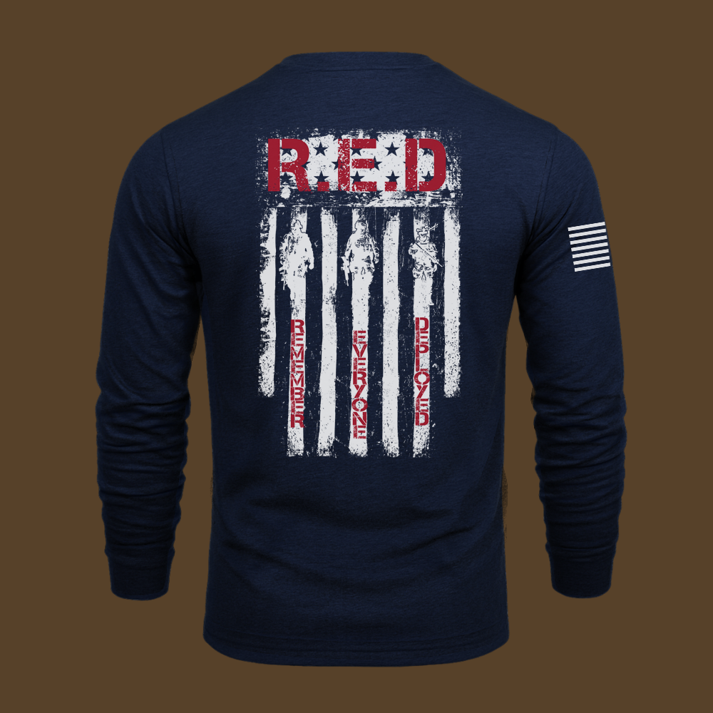 RED Remember Everyone Deployed Long Sleeve