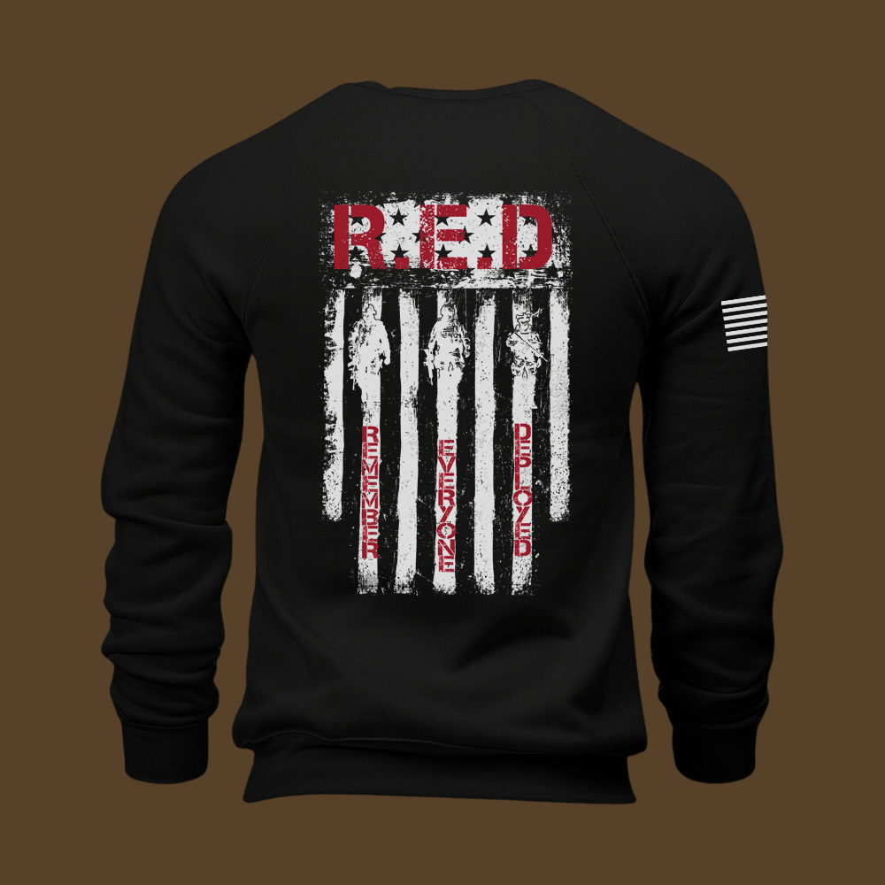 RED Remember Everyone Deployed Sweatshirt