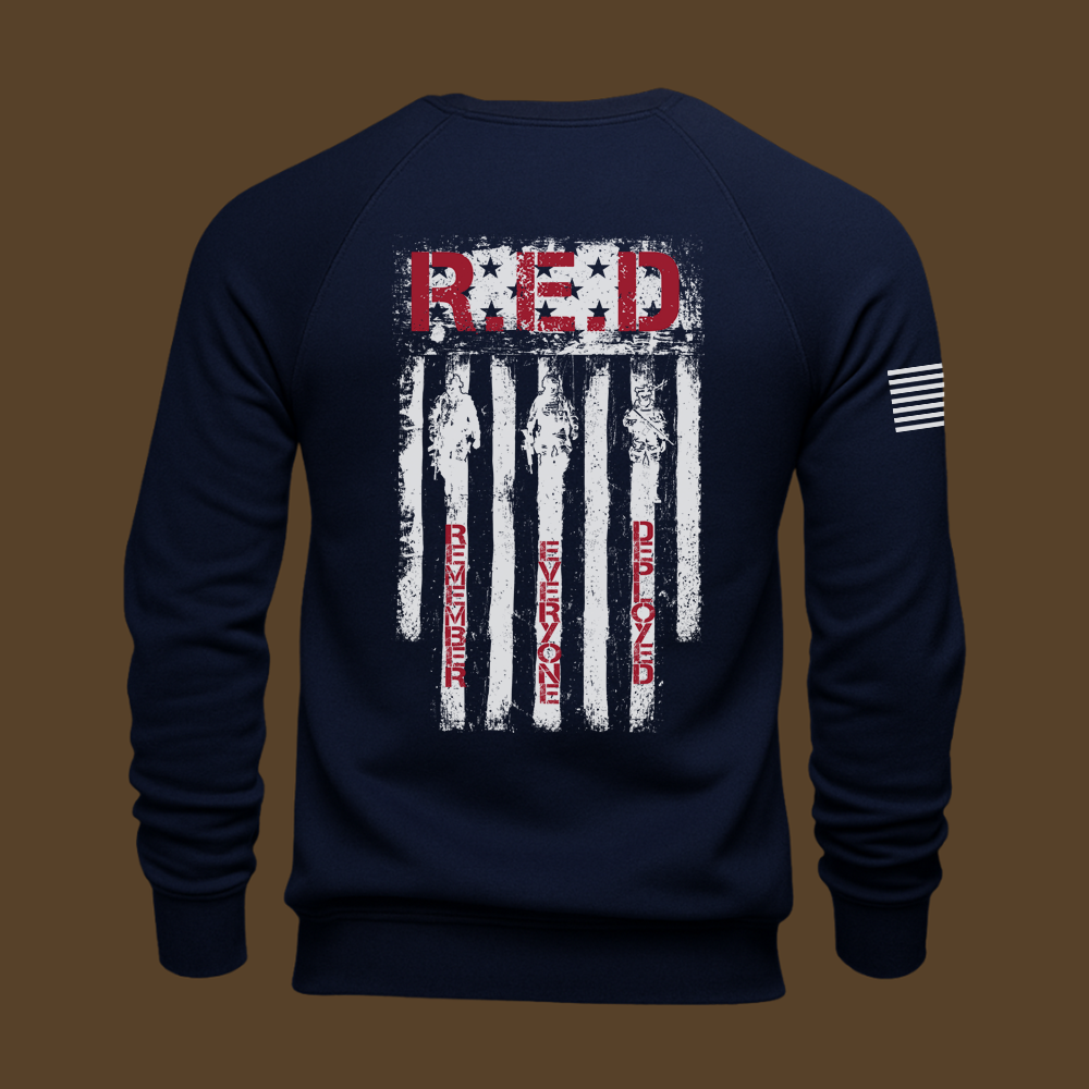 RED Remember Everyone Deployed Sweatshirt