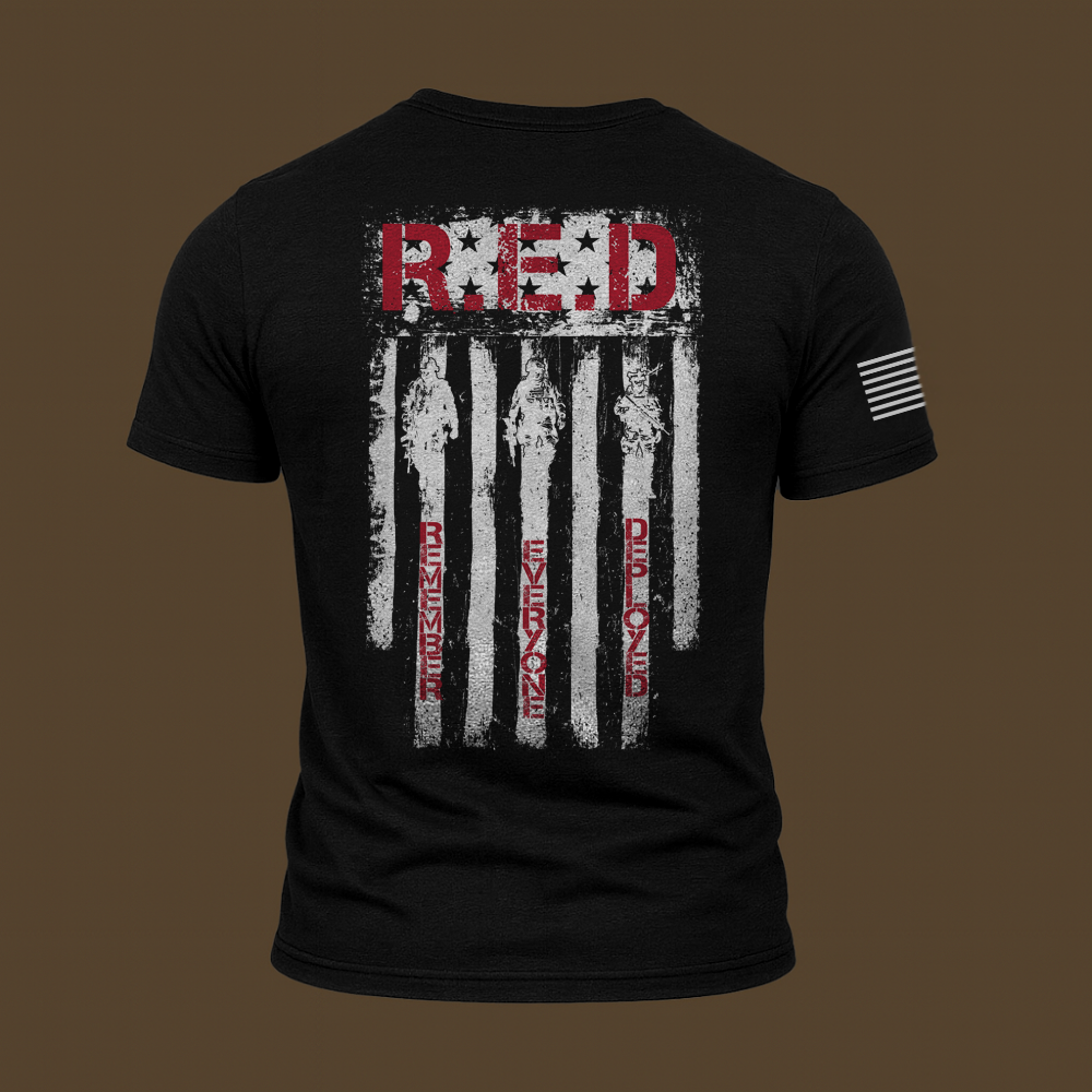 RED Remember Everyone Deployed T Shirt