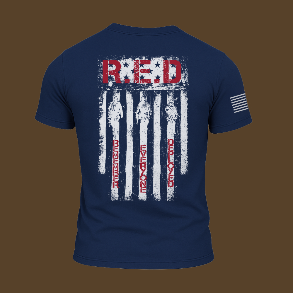 RED Remember Everyone Deployed T Shirt