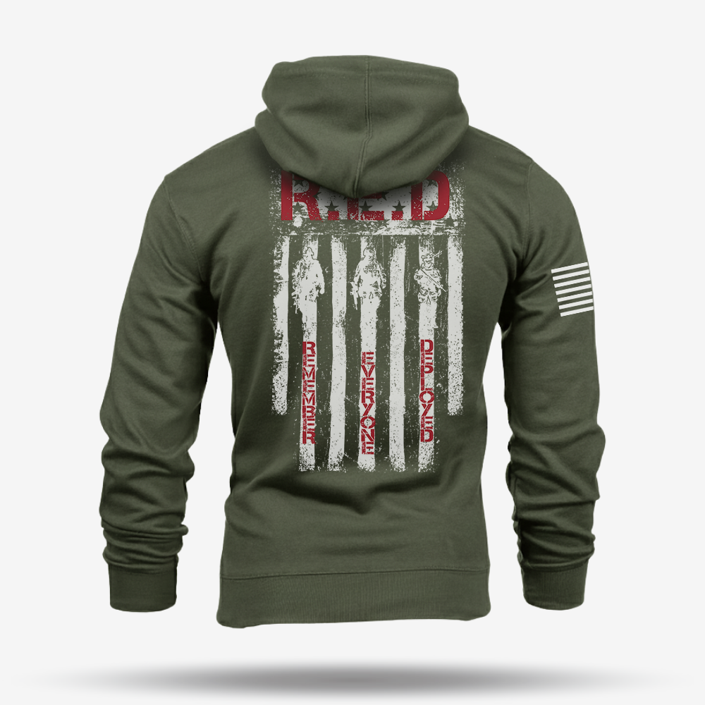 RED Remember Everyone Deployed Hoodie