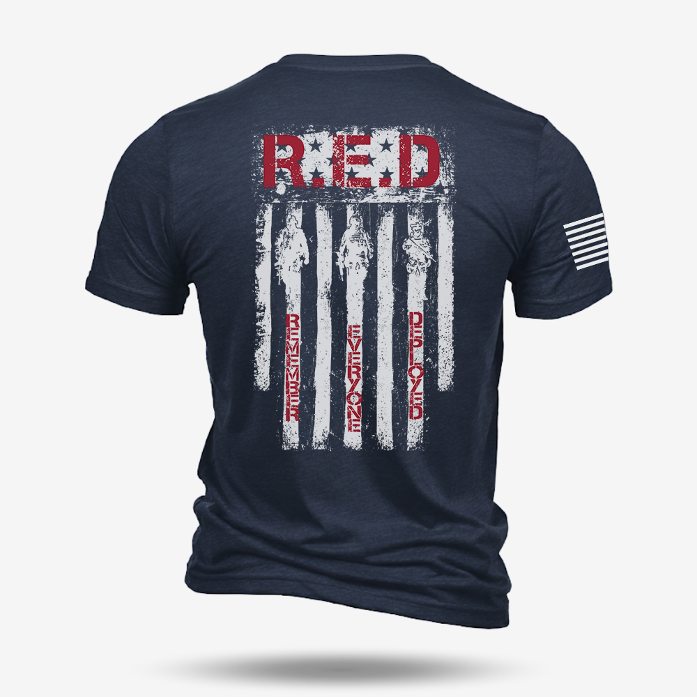 RED Remember Everyone Deployed T Shirt