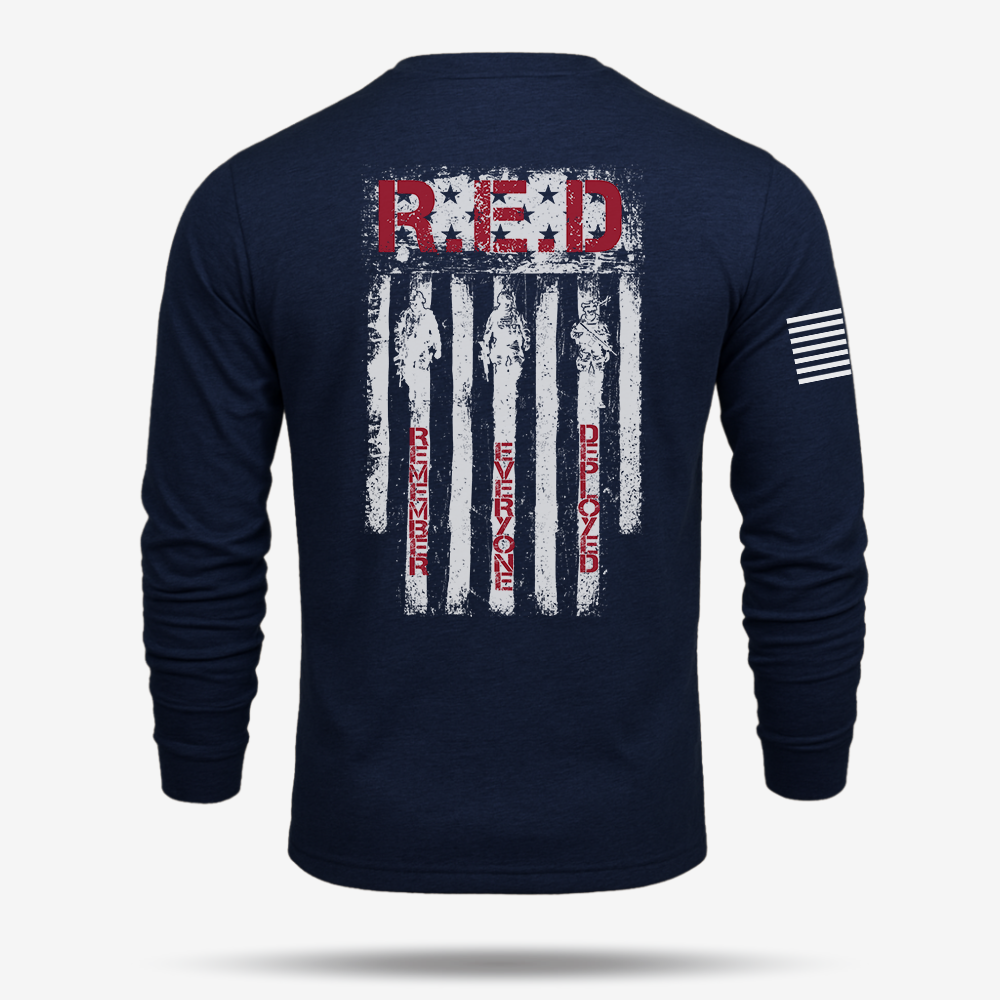 RED Remember Everyone Deployed Long Sleeve