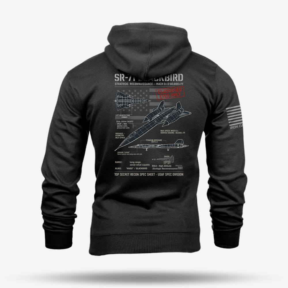 SR-71 Blackbird Schematic Hoodie