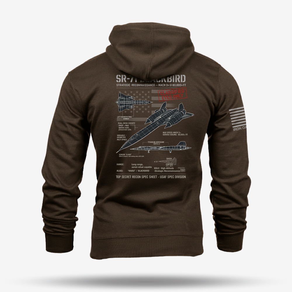 SR-71 Blackbird Schematic Hoodie
