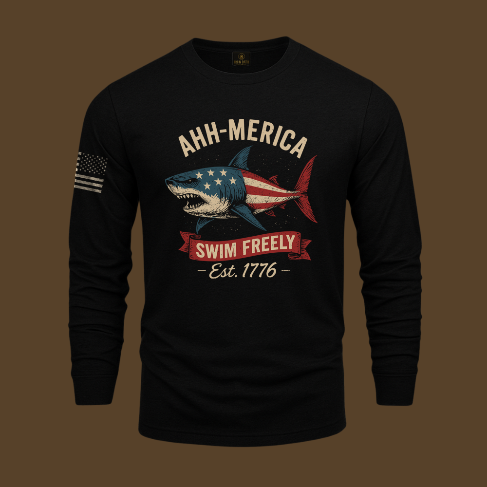 Ahh Merica Swim Freely Long Sleeve