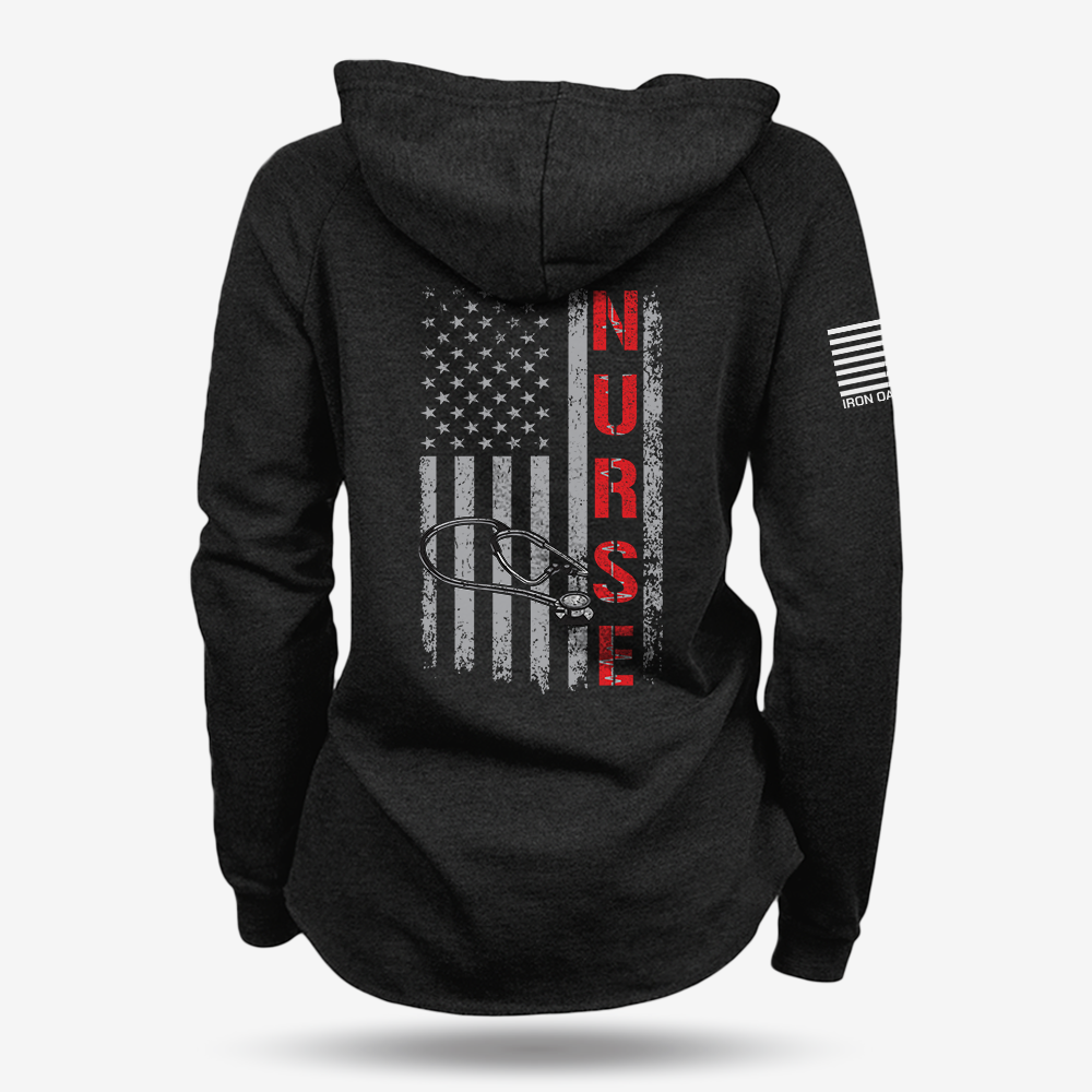 Stethoscope Flag Women's Hoodie