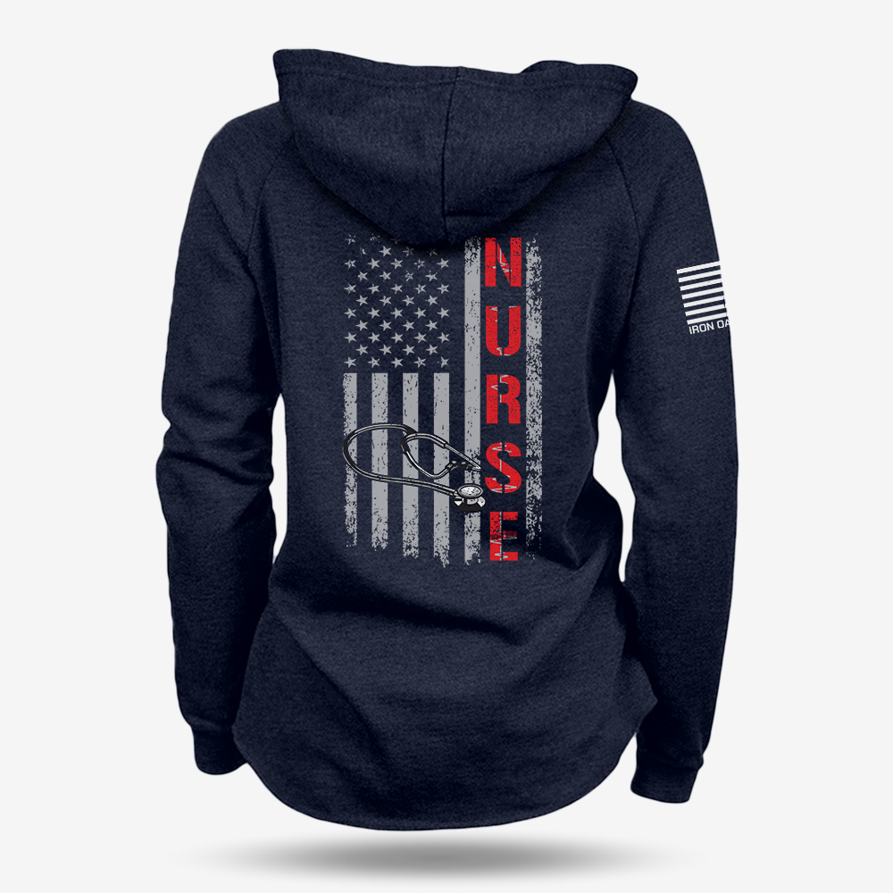 Stethoscope Flag Women's Hoodie