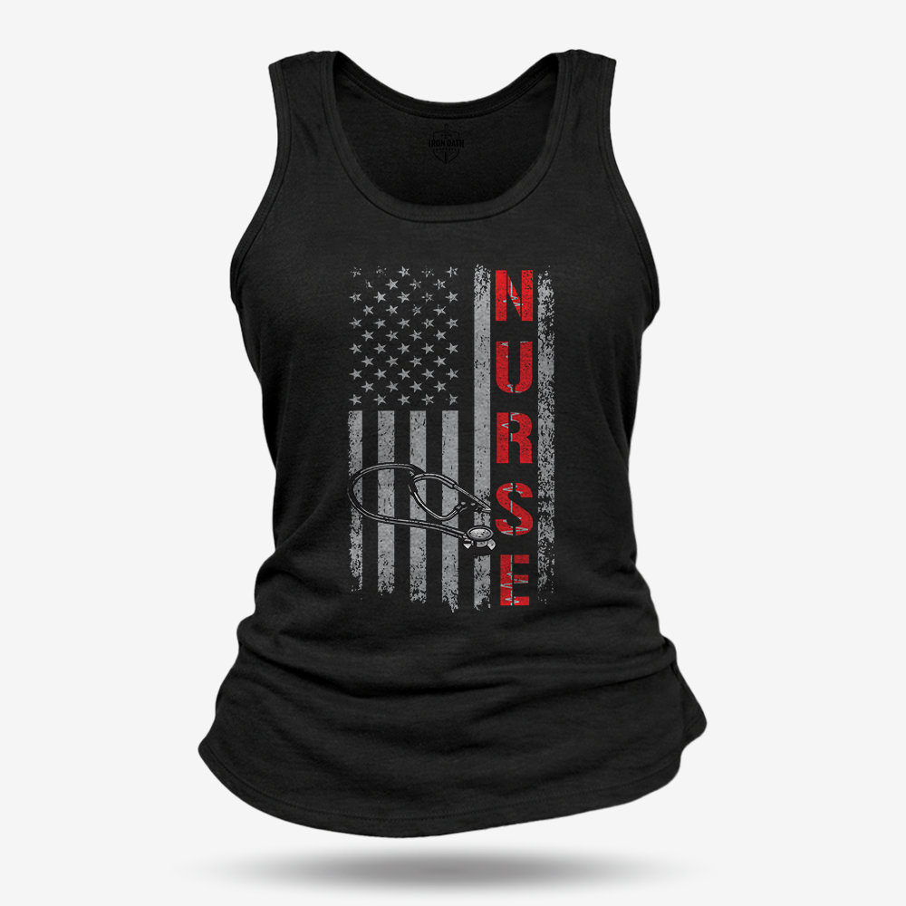 Stethoscope Flag Women's Racerback Tank