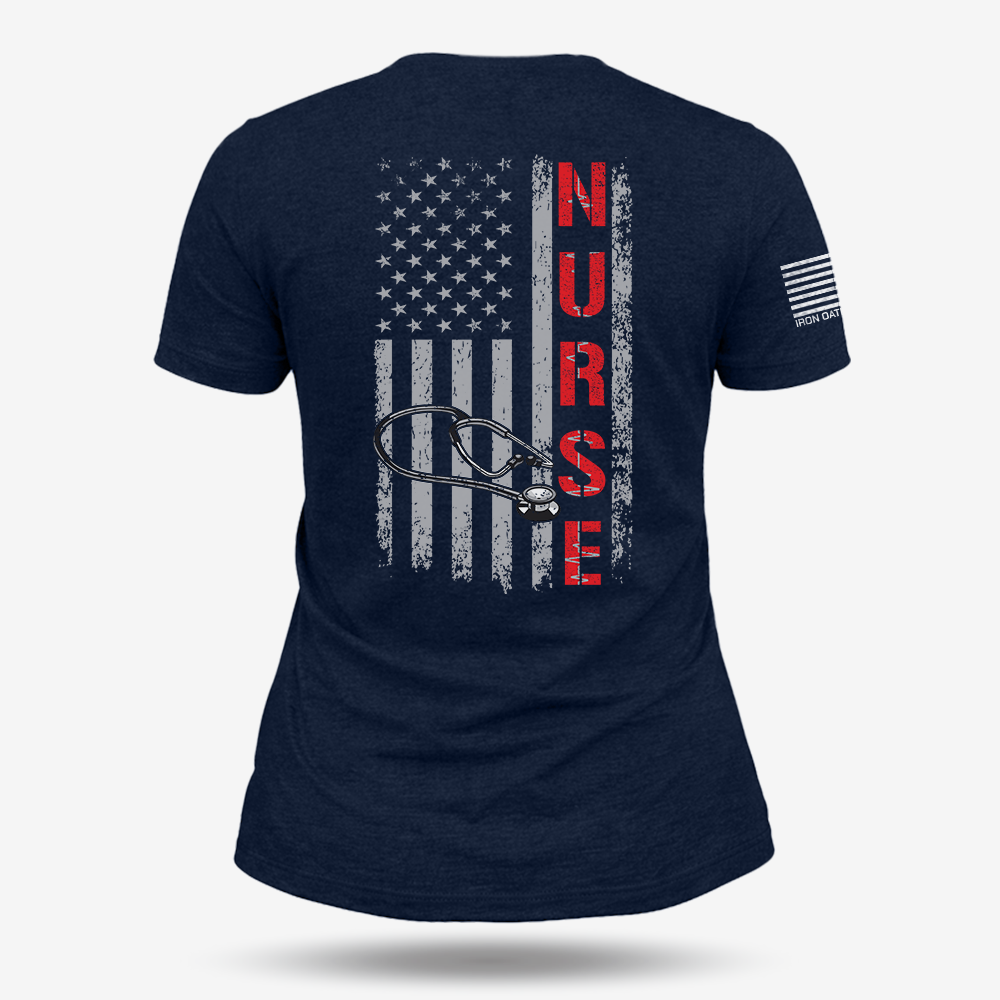 Stethoscope Flag Women's V-Neck