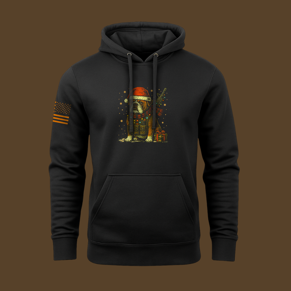 Tactical Bulldog Xmas Ops Hoodie