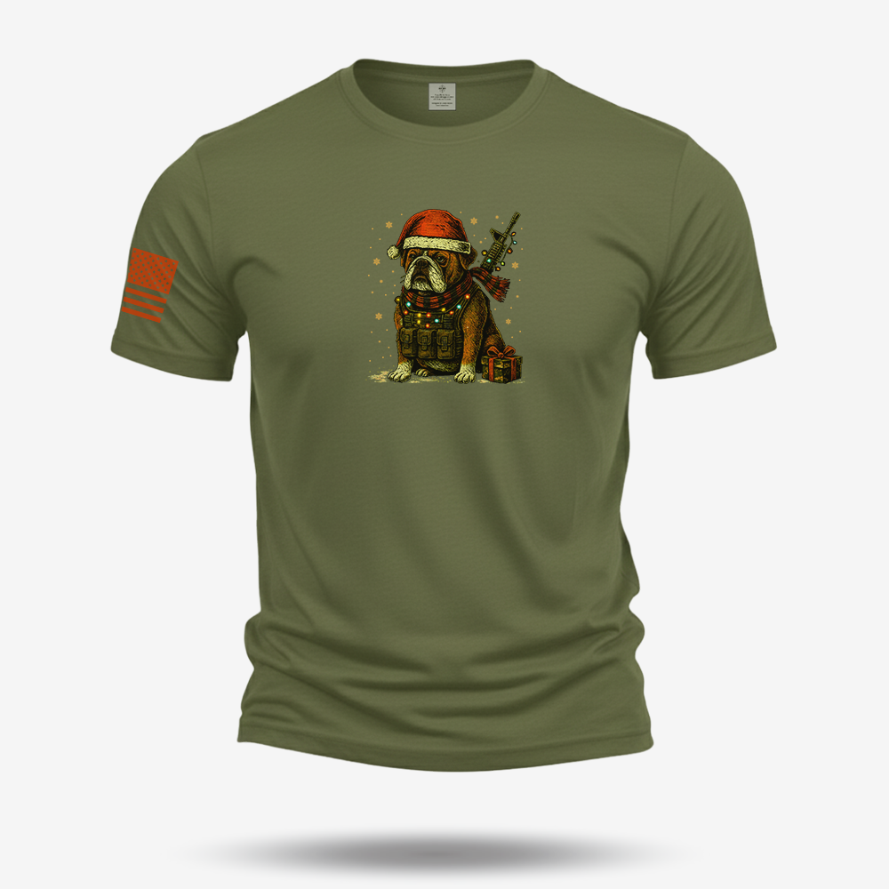 Tactical Bulldog Xmas Ops T Shirt