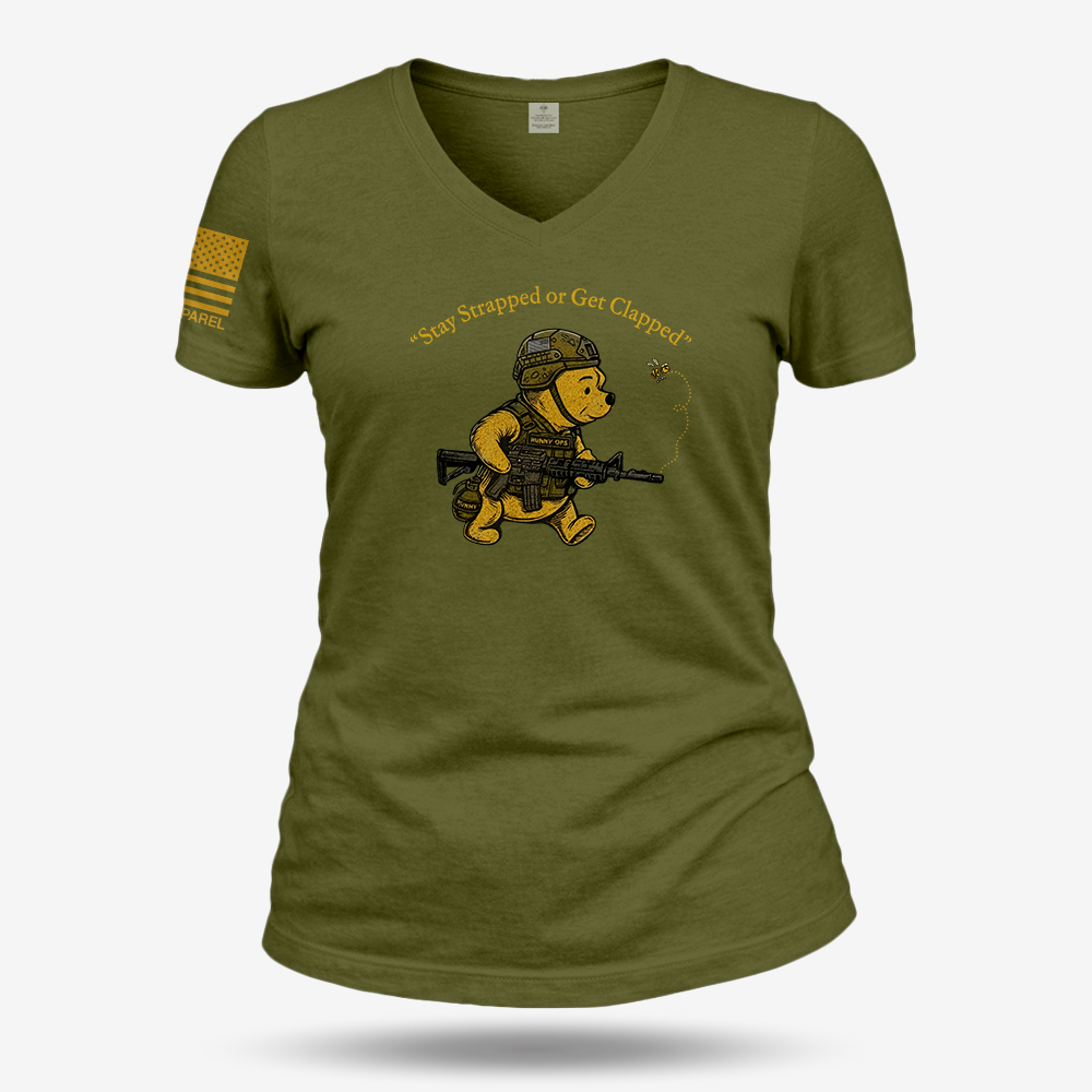Tactical Pooh Women's V-Neck