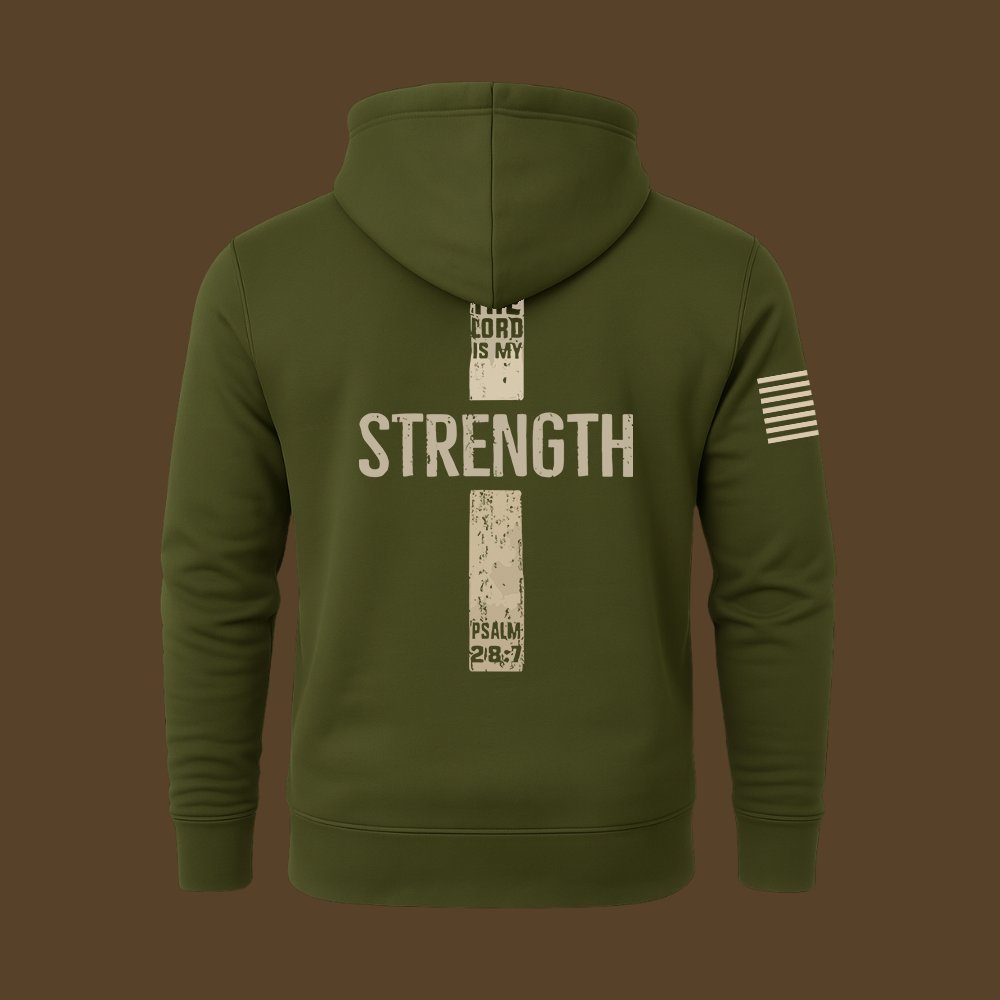 The Lord Is My Strength Psalm Hoodie