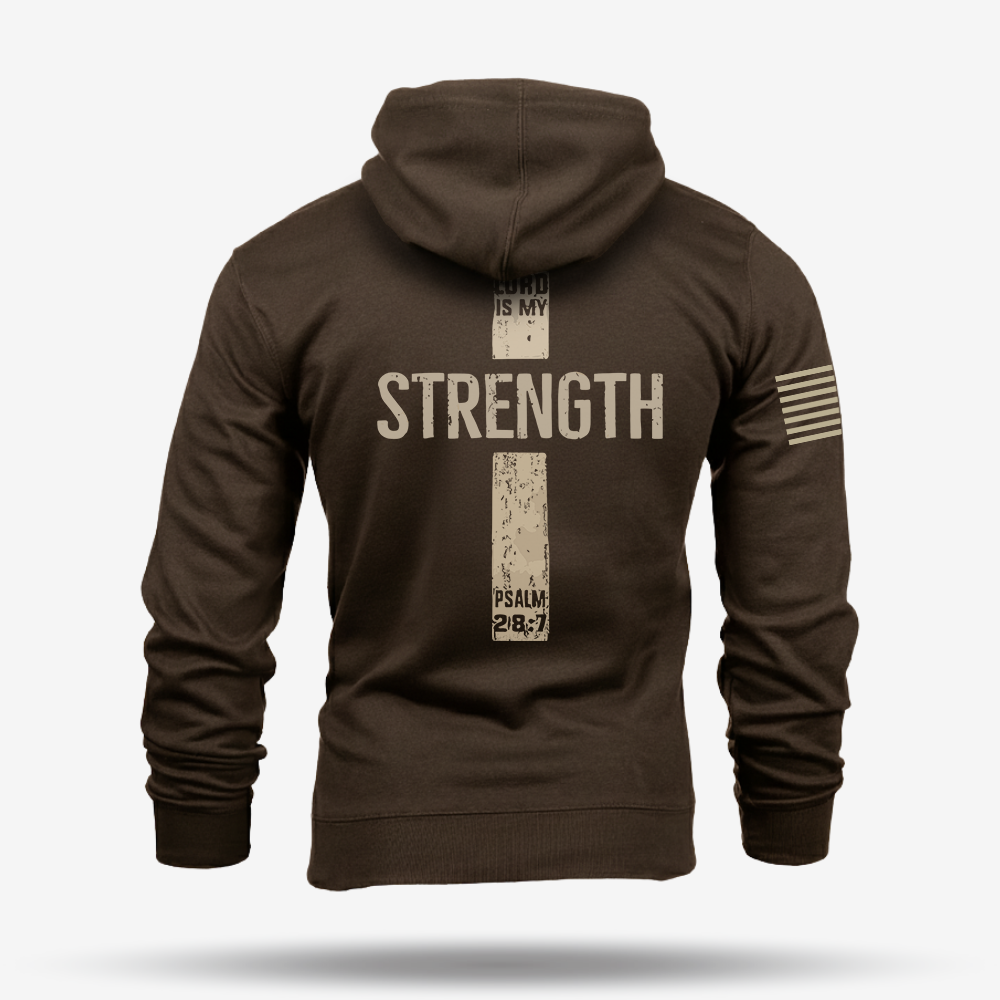 The Lord Is My Strength Psalm Hoodie