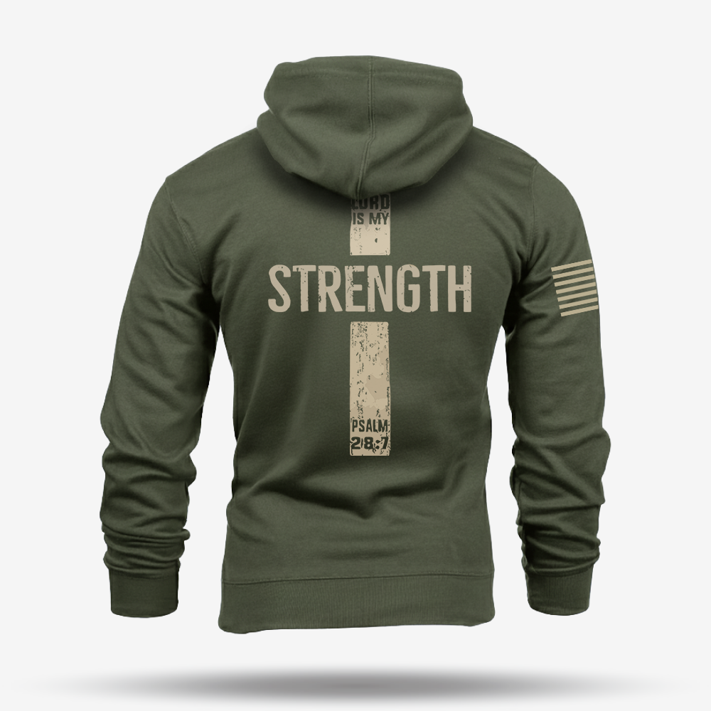 The Lord Is My Strength Psalm Hoodie