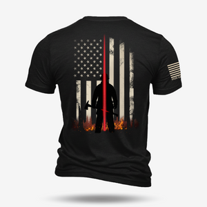 Thin Red Line – Firefighter Tribute T Shirt
