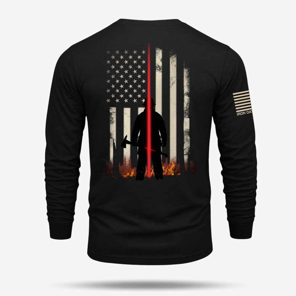 Thin Red Line – Firefighter Tribute Long Sleeve