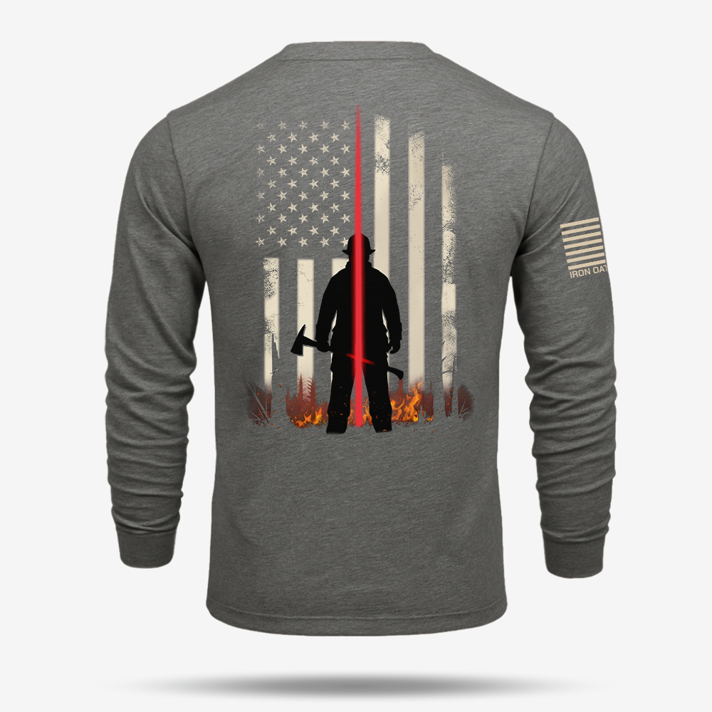 Thin Red Line – Firefighter Tribute Long Sleeve