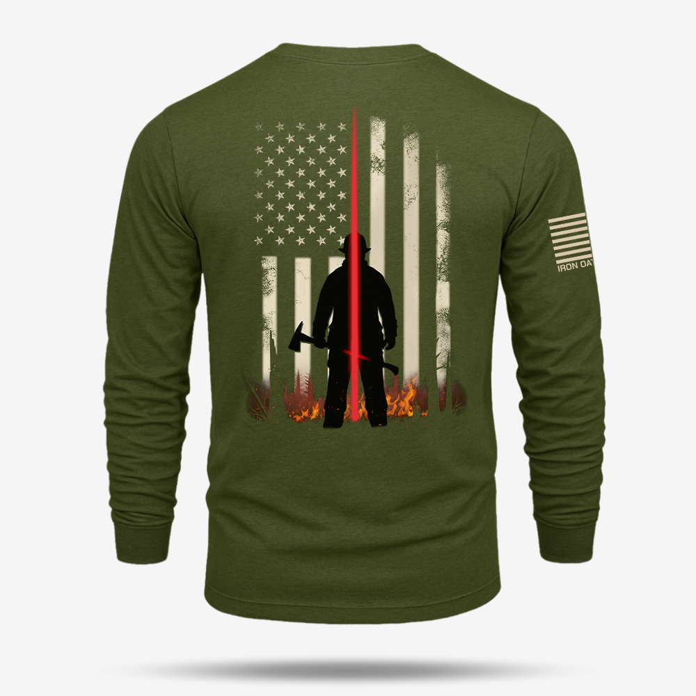 Thin Red Line – Firefighter Tribute Long Sleeve