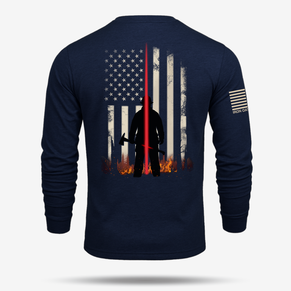 Thin Red Line – Firefighter Tribute Long Sleeve