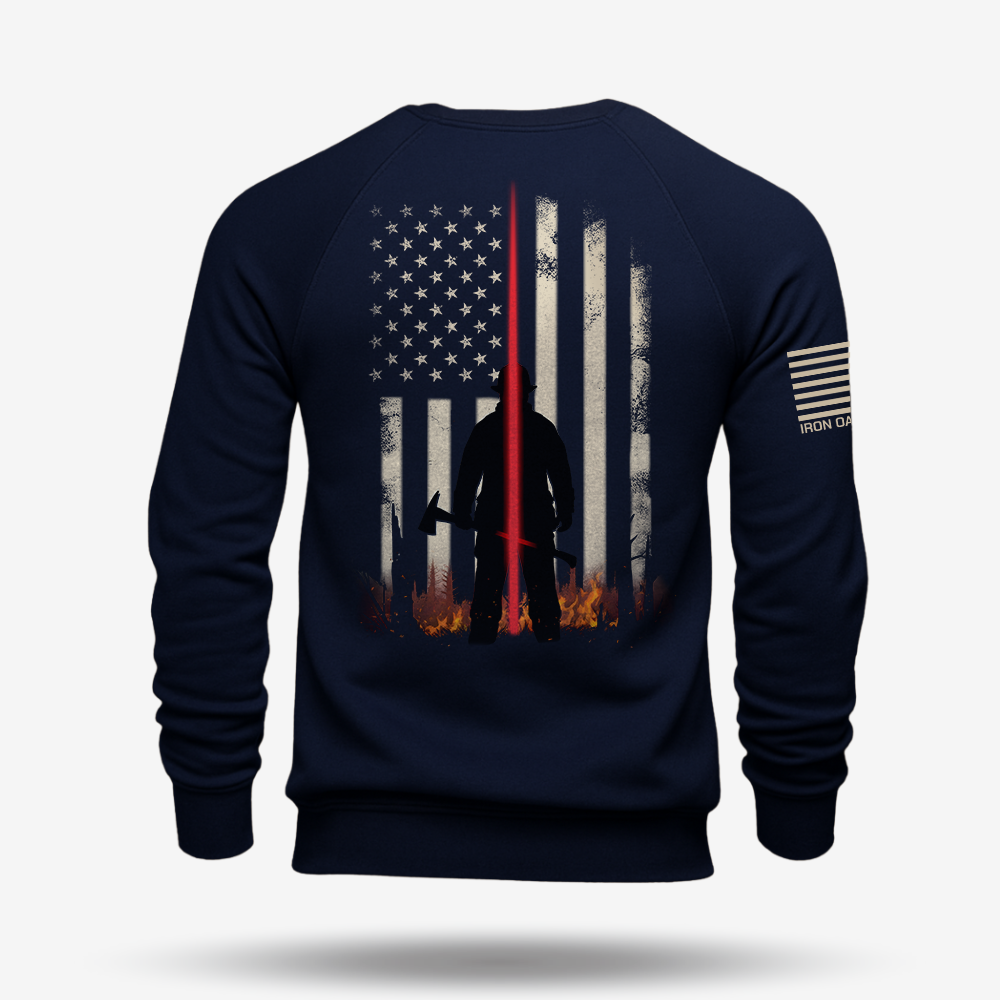 Thin Red Line – Firefighter Tribute Sweatshirt