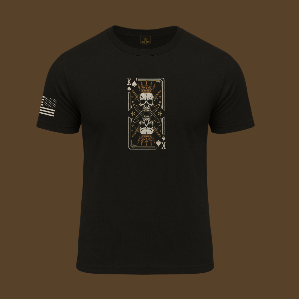 Never Underestimate An Old Man Us King Veteran T Shirt