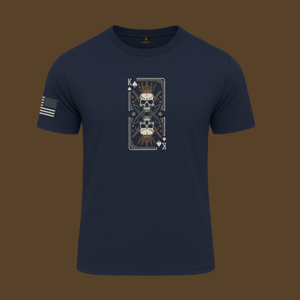 Never Underestimate An Old Man Us King Veteran T Shirt