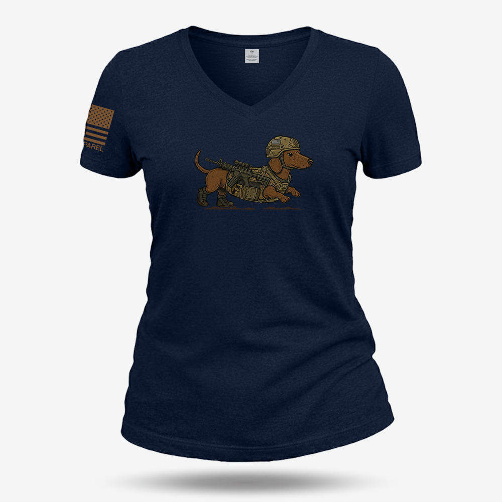 American Flag Camo Buck Women's V-Neck